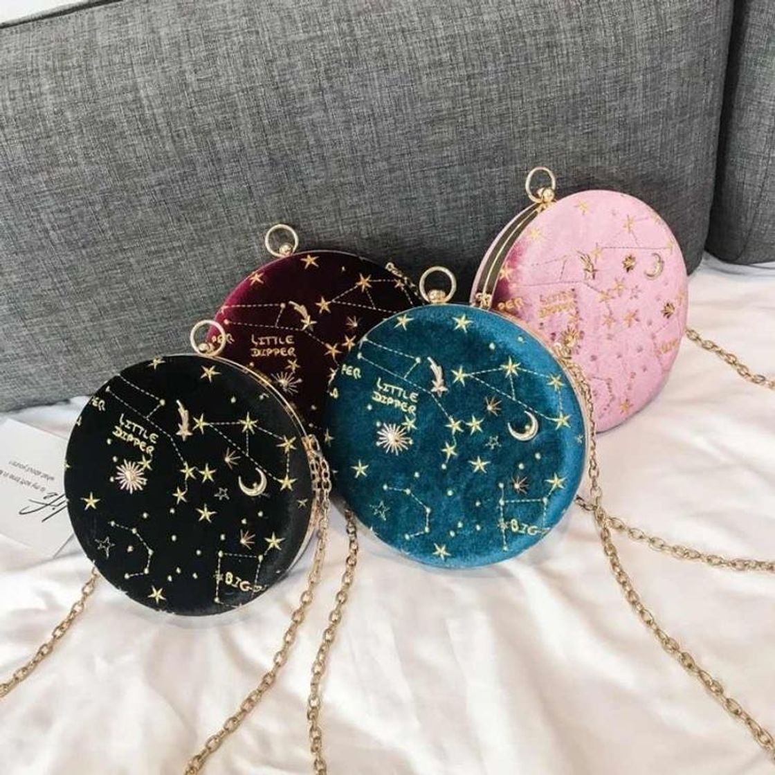 Fashion Starry sky circular bag🖤💗💚