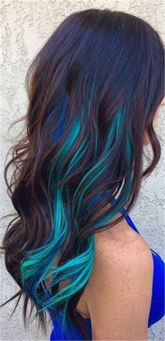 Moda Blue and green strands💙💚