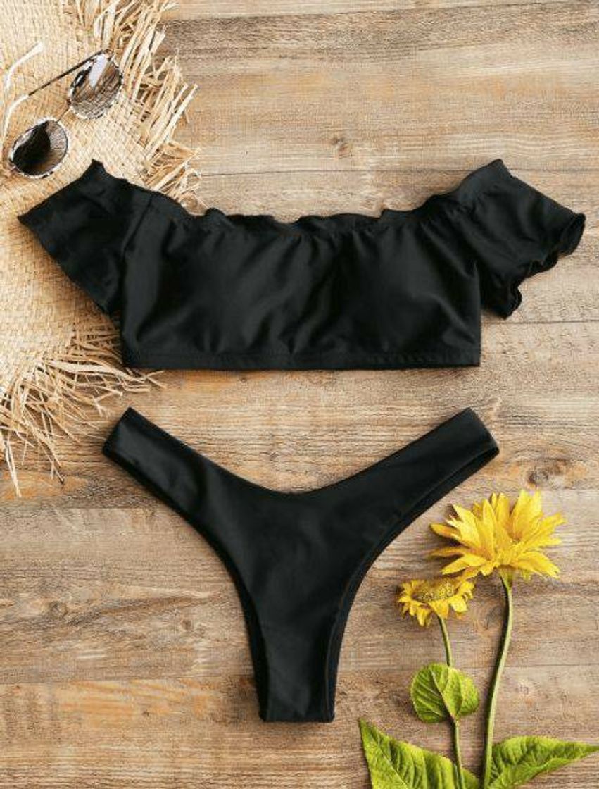 Fashion Amo biquini preto 👙