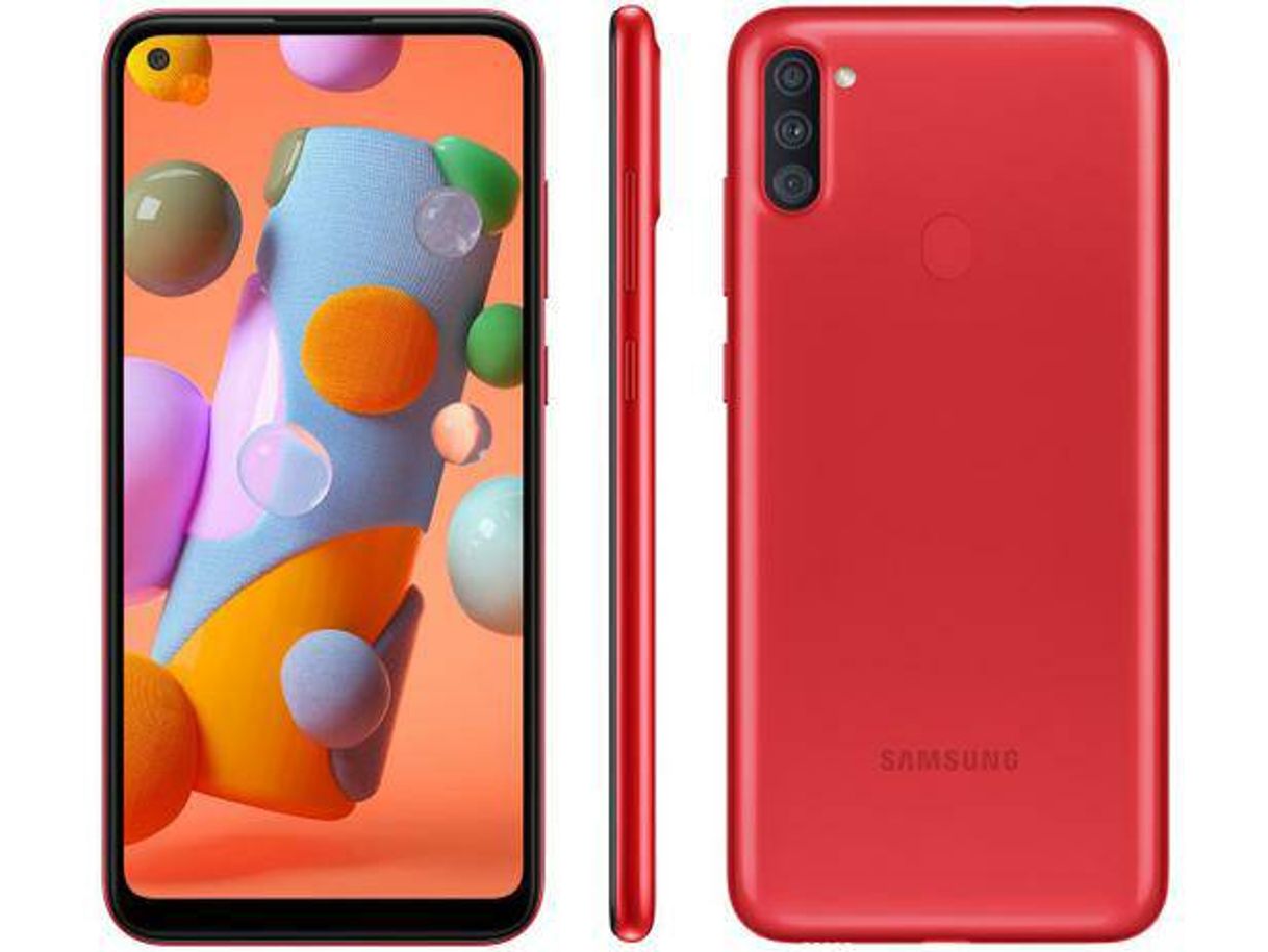 Fashion Smartphone Samsung Galaxy A11 64GB Vermelho 4G - Octa-Core 3