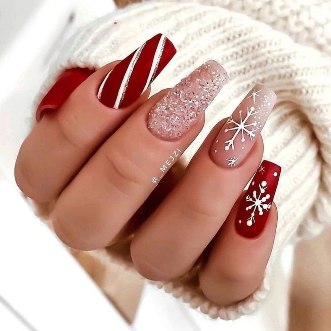 Moda Unhas do natal