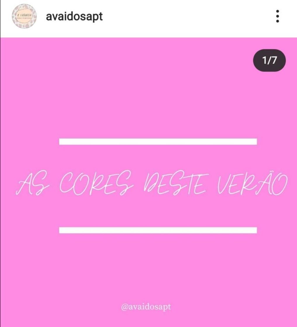 As cores deste verão 