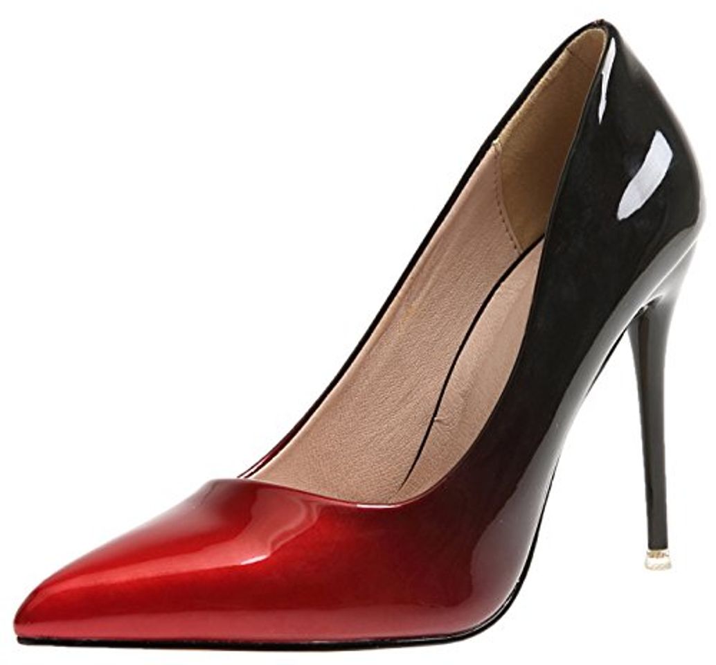 Producto Mujer Boda Zapatos de tacón Gradientes Tacones altos Zapatos De BIGTREE Rojo Stiletto Vestir Zapatos de tacón 38 EU