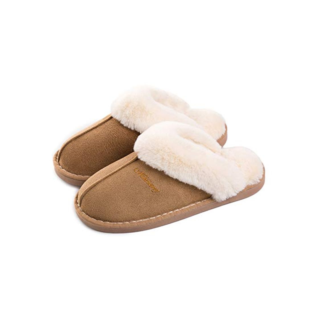 Products Mujer Invierno Fur Zapatillas de Estar Cerradas Calienta Pantuflas, para Interior o