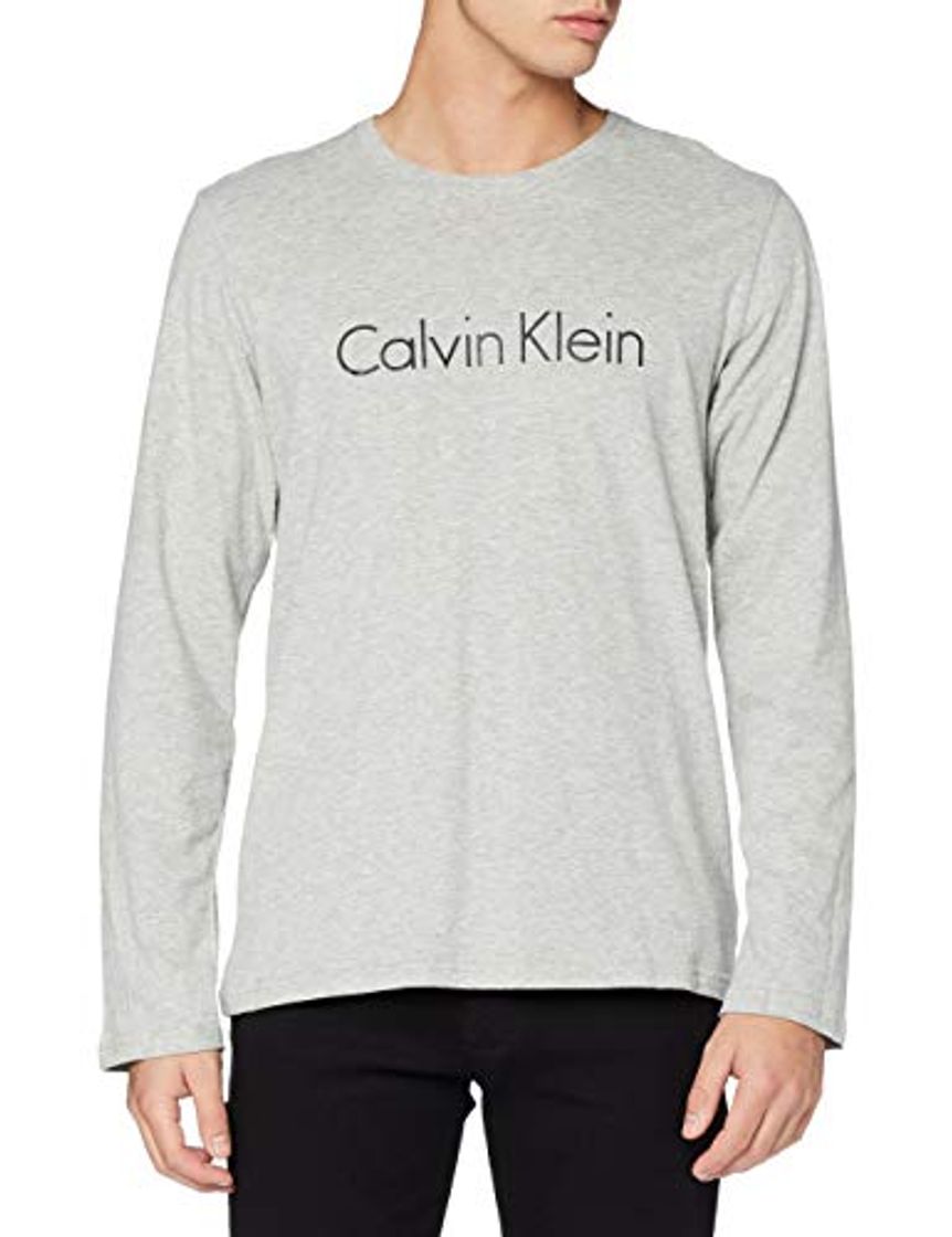 Place Calvin Klein L/s Crew Neck Camiseta, Gris