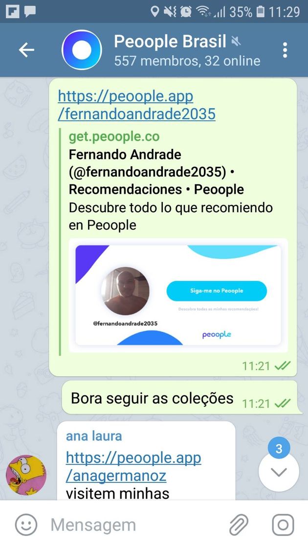 Fashion TELEGRAM PEOOPLE BRASIL