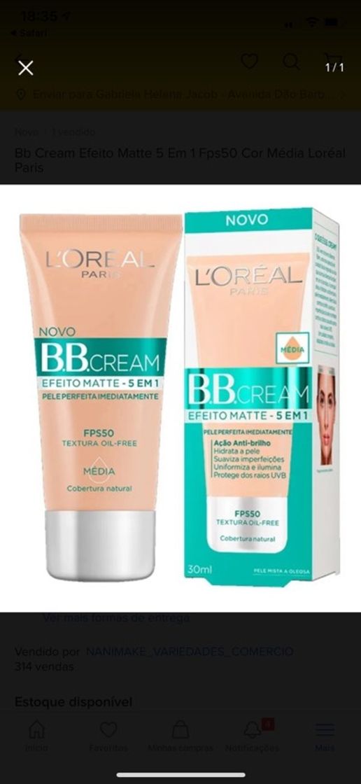 Bb cream matte Loréal 