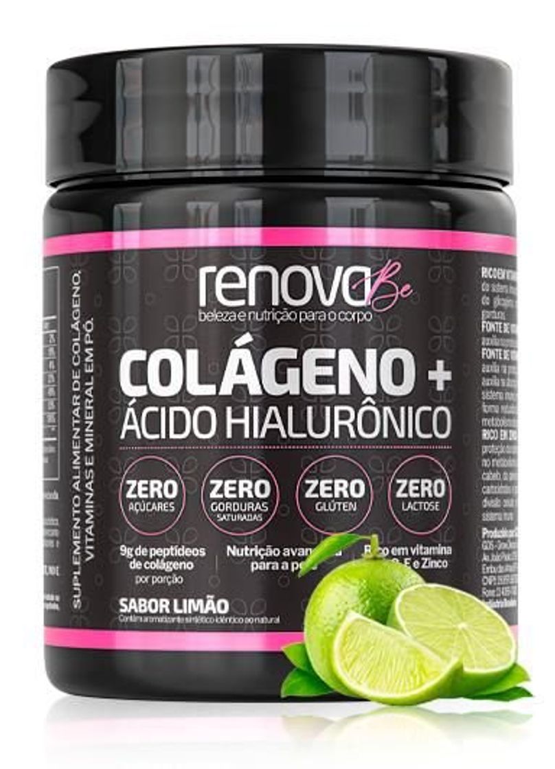 Producto Colágeno e Ácido Hialurônico rico em vitaminas e fibras