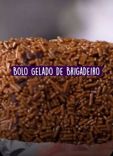 Bolo gelado de brigadeiro