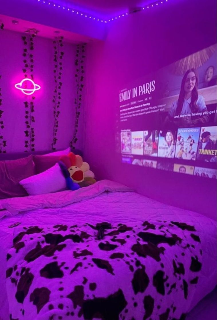 Moda quarto com led