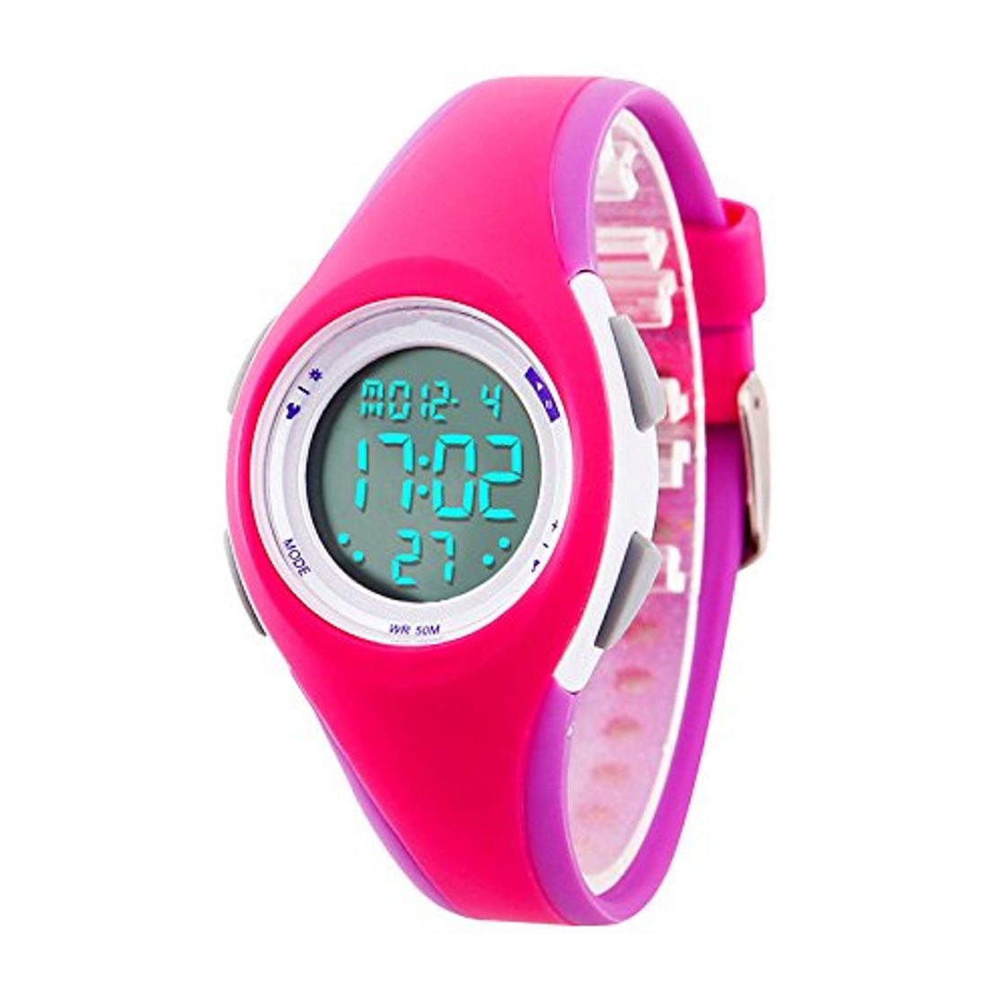 Place etows Impermeable Luces relojes Flash 50 m cronógrafo Digital niños niñas reloj