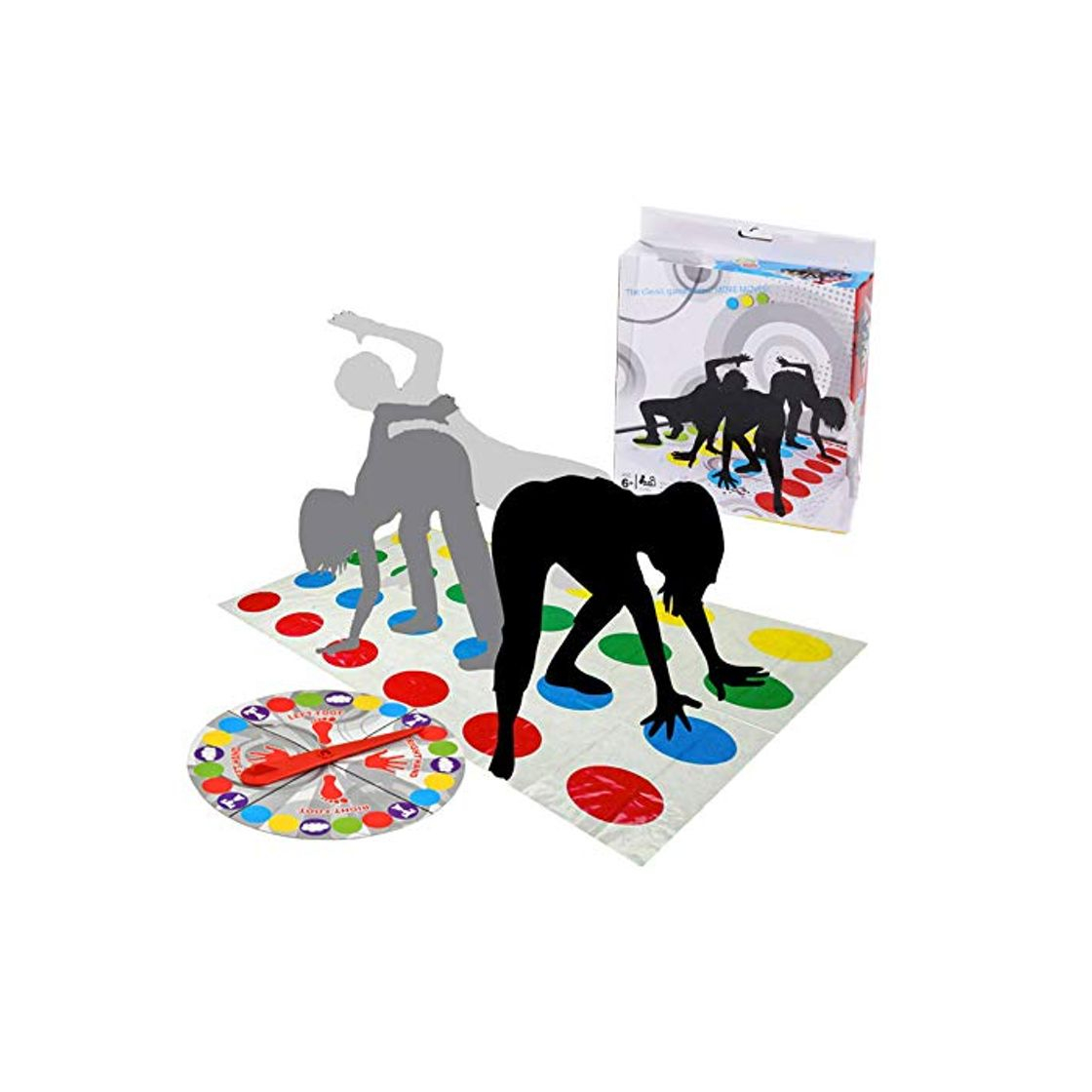 Productos BaiJ Twister Juego,Juegos de Suelo Gaming Familiar Tapete de Juego para Movimientos