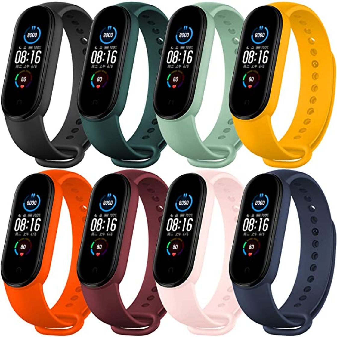 Producto BANGTING 5 PCS Correa Compatible con Pulseras Xiaomi Mi Band 3