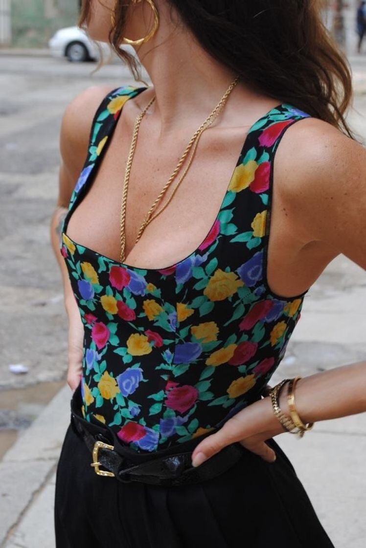 Moda Floral Corset