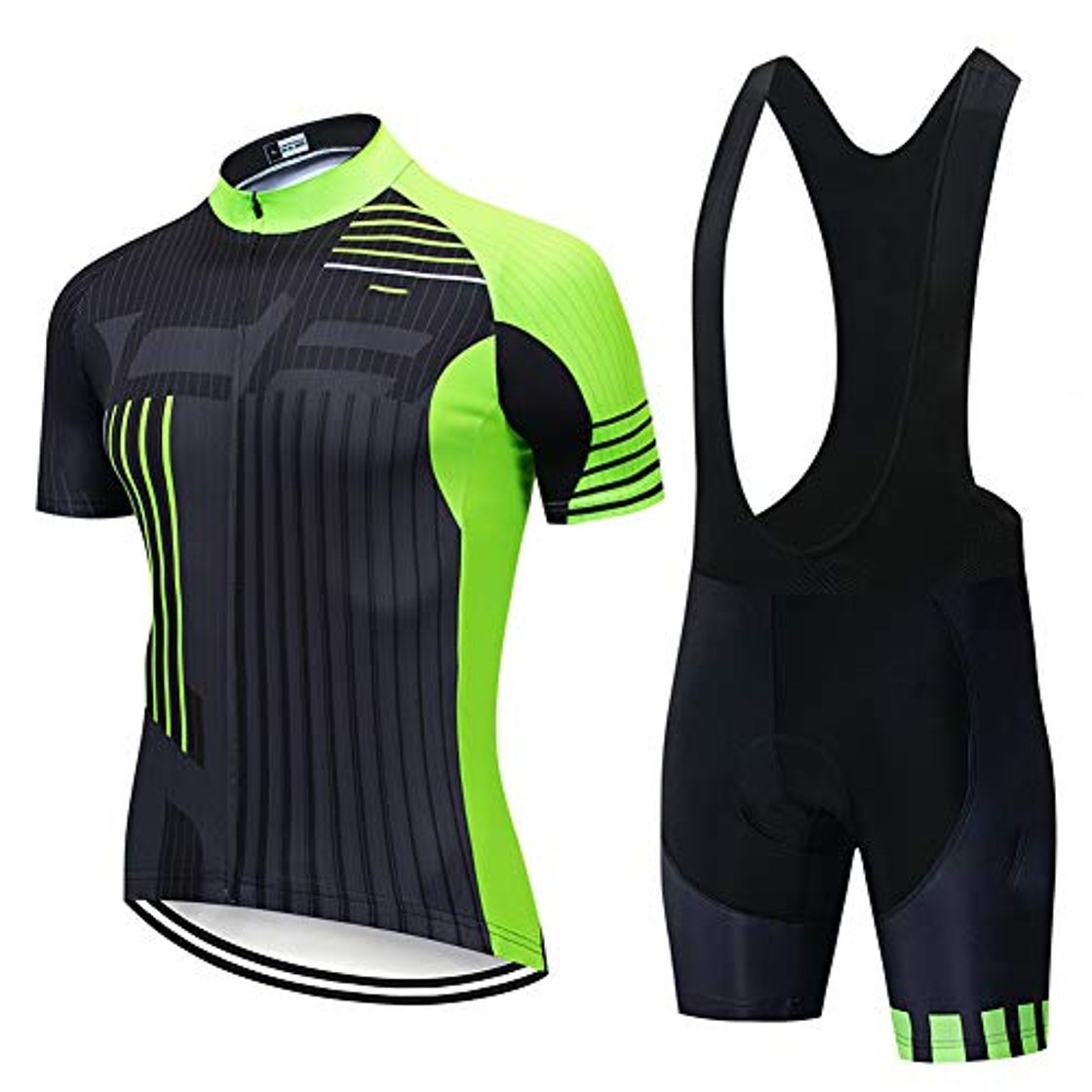 Social Hplights Ropa Conjunto Traje Equipacion Ciclismo Hombre Verano con 20D Acolchado De