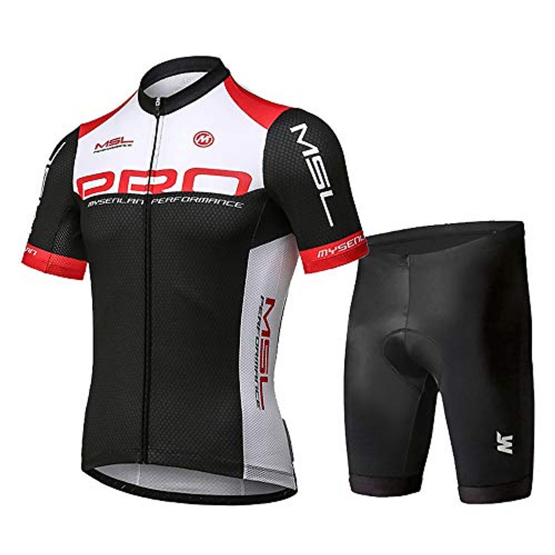 Social Mysenlan Hombre Jersey de Ciclismo Maillot Ropa Manga Corta para Bicicleta Verano Cycling Conjunto con Pantalones Cortos