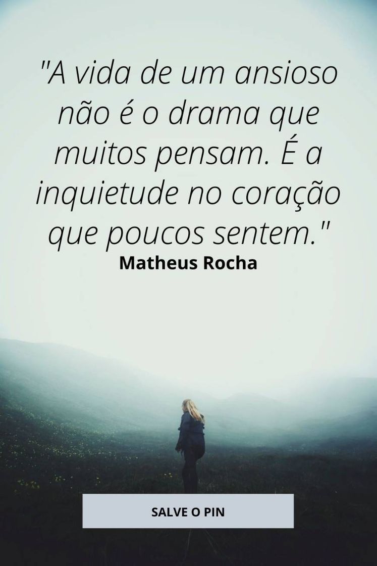 Fashion Frase sobre ansiedade