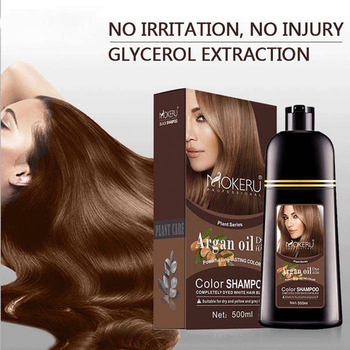 500ml óleo natural de argan essência tintura de cabelo