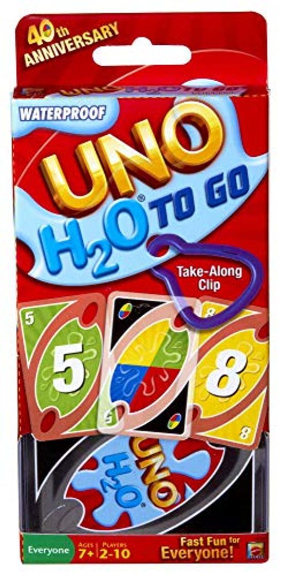 Social Mattel UNO H2O To Go H20 Juego de cartas Multicolor