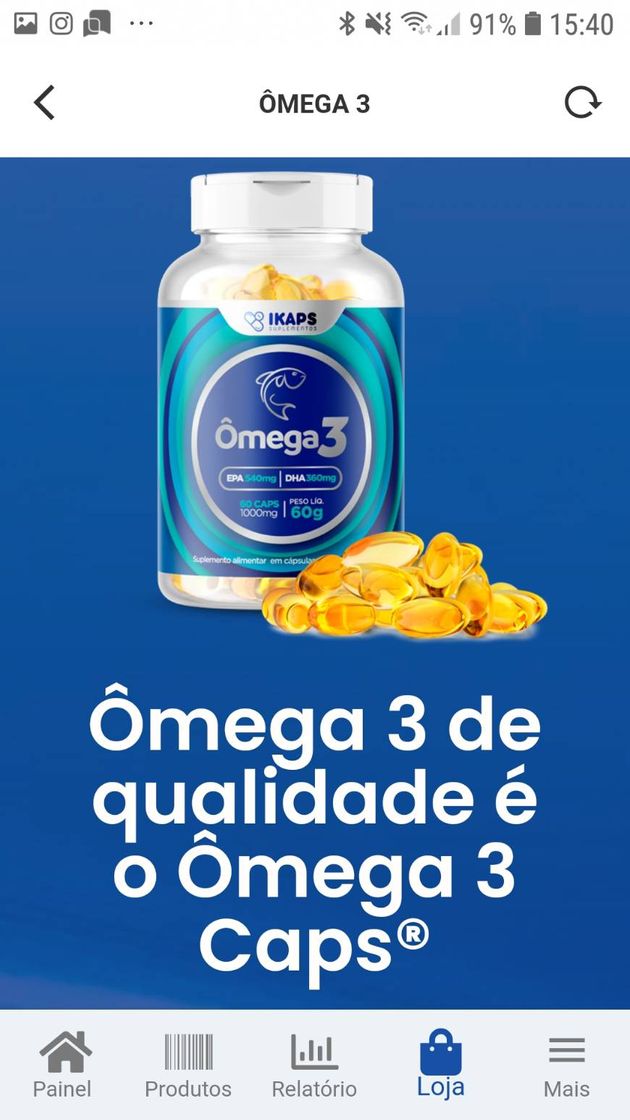 Product Benefícios do ÔMEGA 3Caps