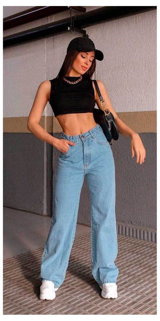 Moda Calça baggy