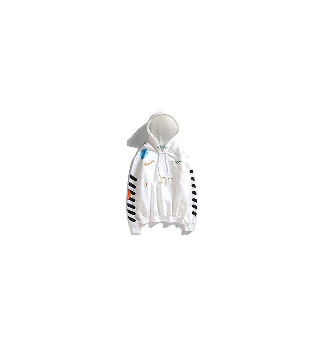 Social CVDEKH Sudadera con Capucha Ropa de Calle Off OW Logo Invierno otoño
