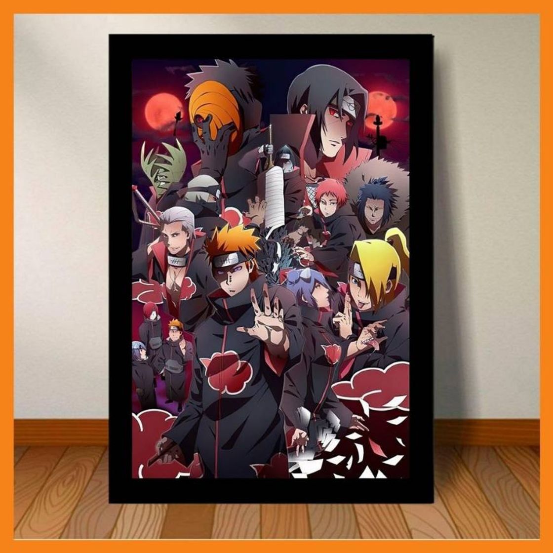 Product Quadros Anime Naruto com Moldura