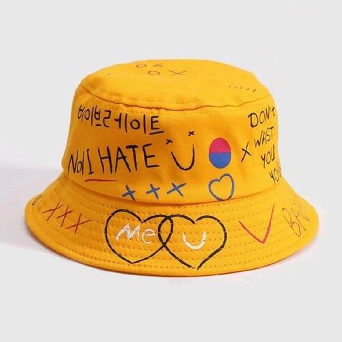 Moda Chapeu Bucket Hat Grafitado Grafitti Badass