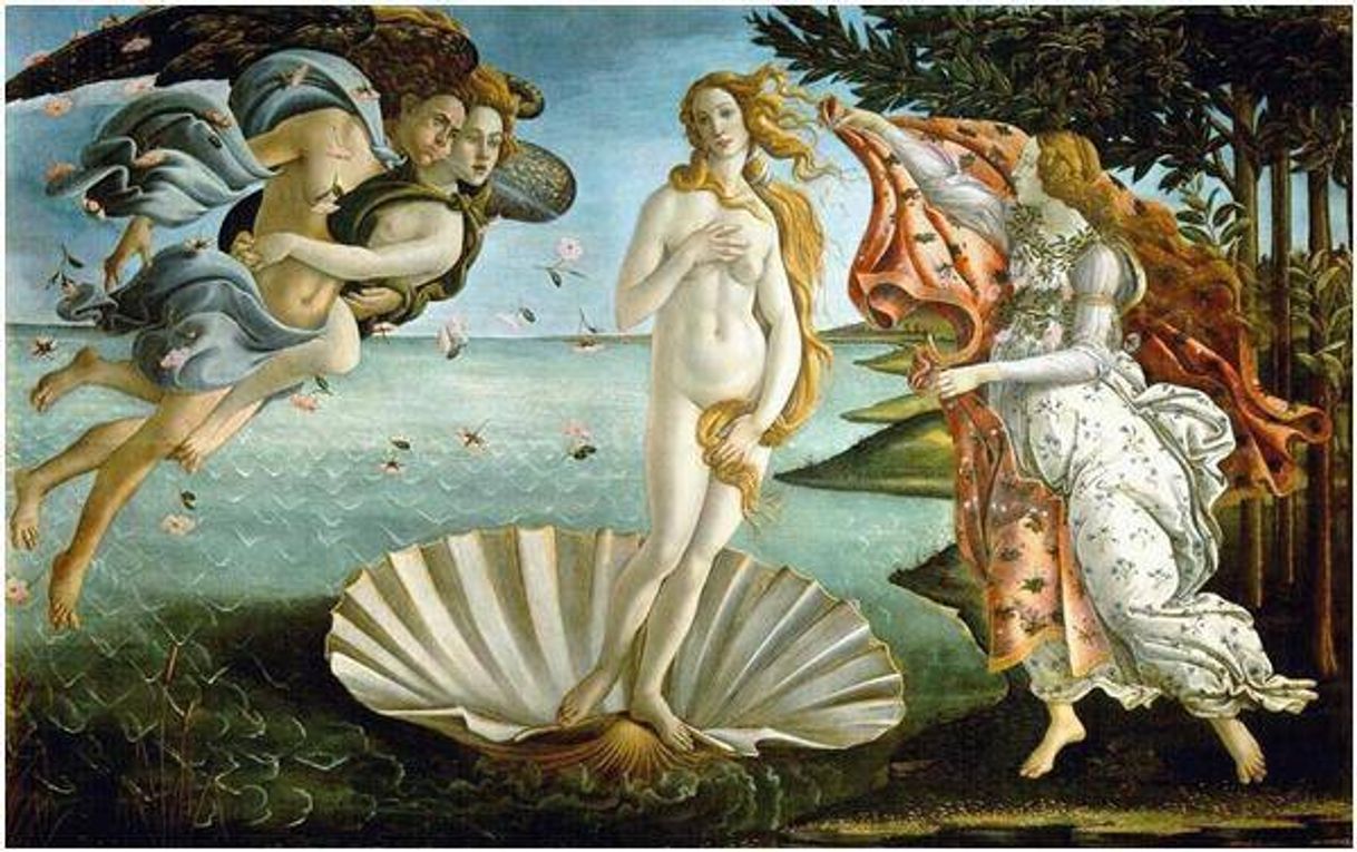 Fashion O nascimento de Vênus- Sandro Botticelli