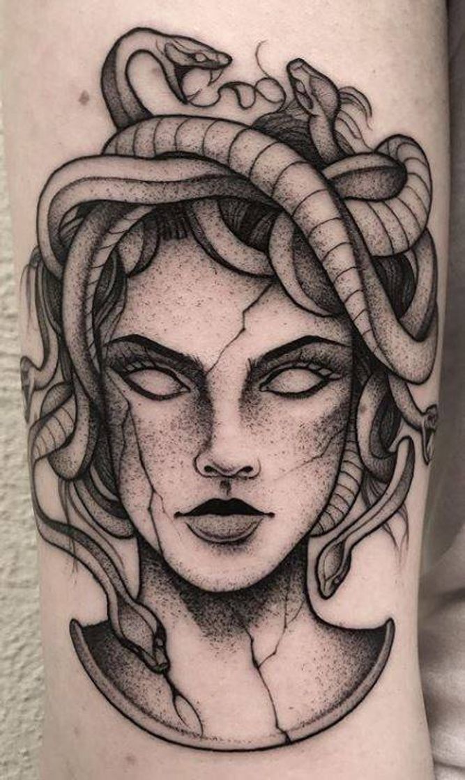 Fashion Tatuagem medusa 