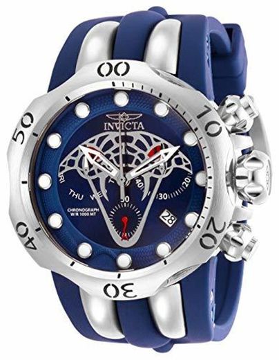 Invicta 28383 Venom  Reloj para Hombre acero inoxidable Cuarzo Esfera azul