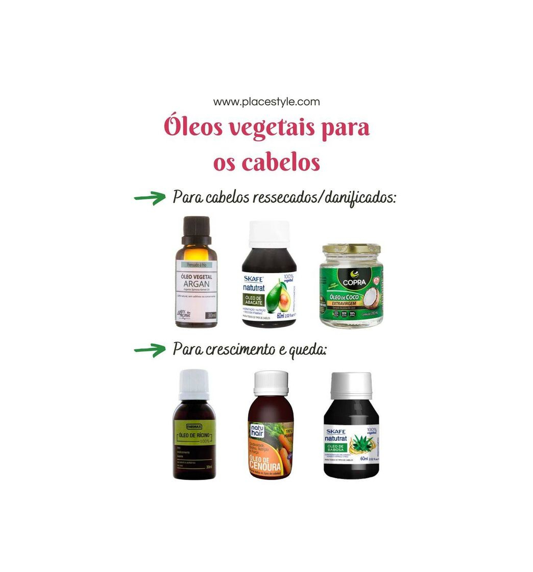 Product Óleos Vegetais Para Cabelos