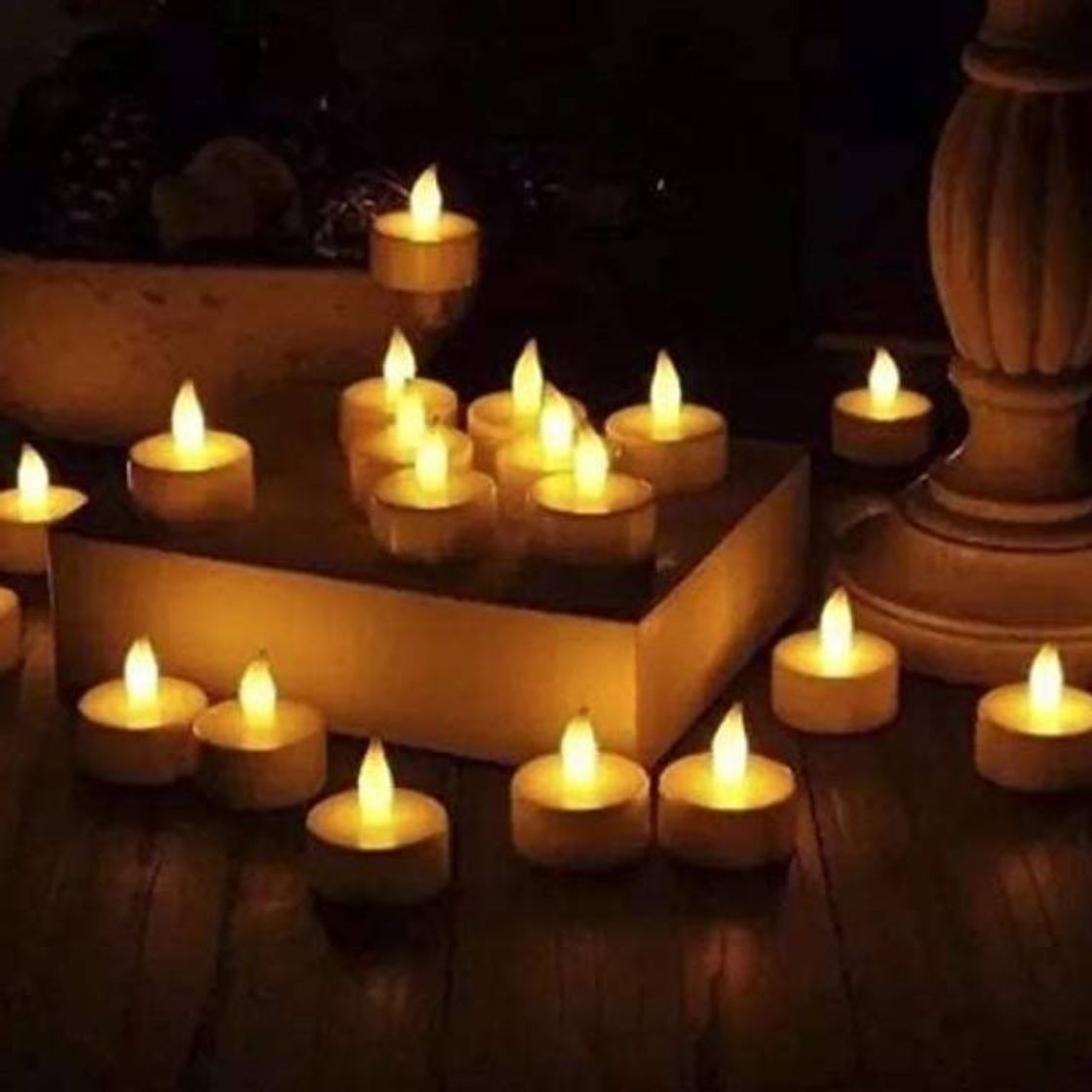 Social Vela Velinha Led Decorativa Romântica Artificial Conjunto 12