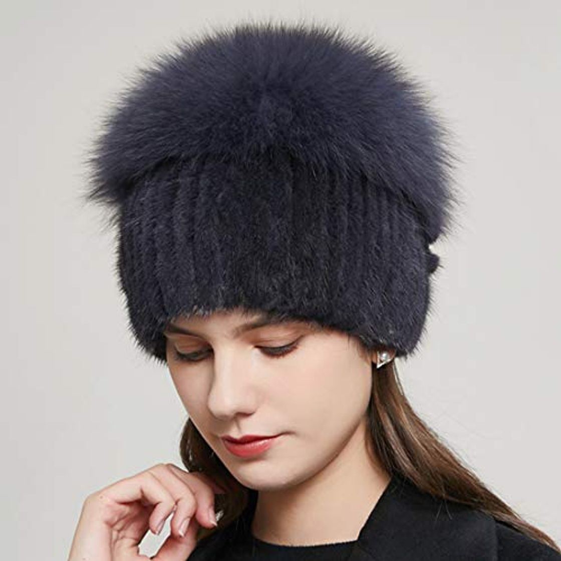 Moda QNMM Gorro de Punto para Mujer