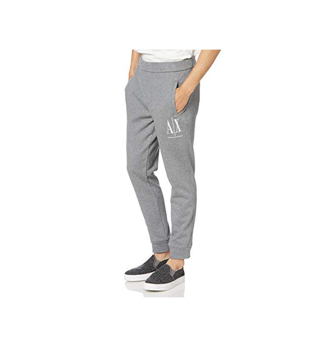 Social Armani Exchange Icon Tracksuit Bottom Pantalones de Deporte, Gris