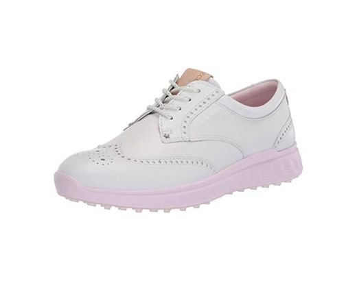 ECCO Zapato de golf S-Classic Hydromax para mujer, blanco