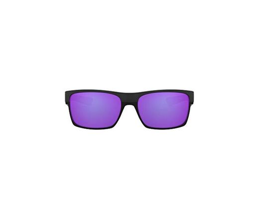 Oakley - Gafas de sol Rectangulares Twoface 9189 TWOFASE, Matte Black/Violet Iridium
