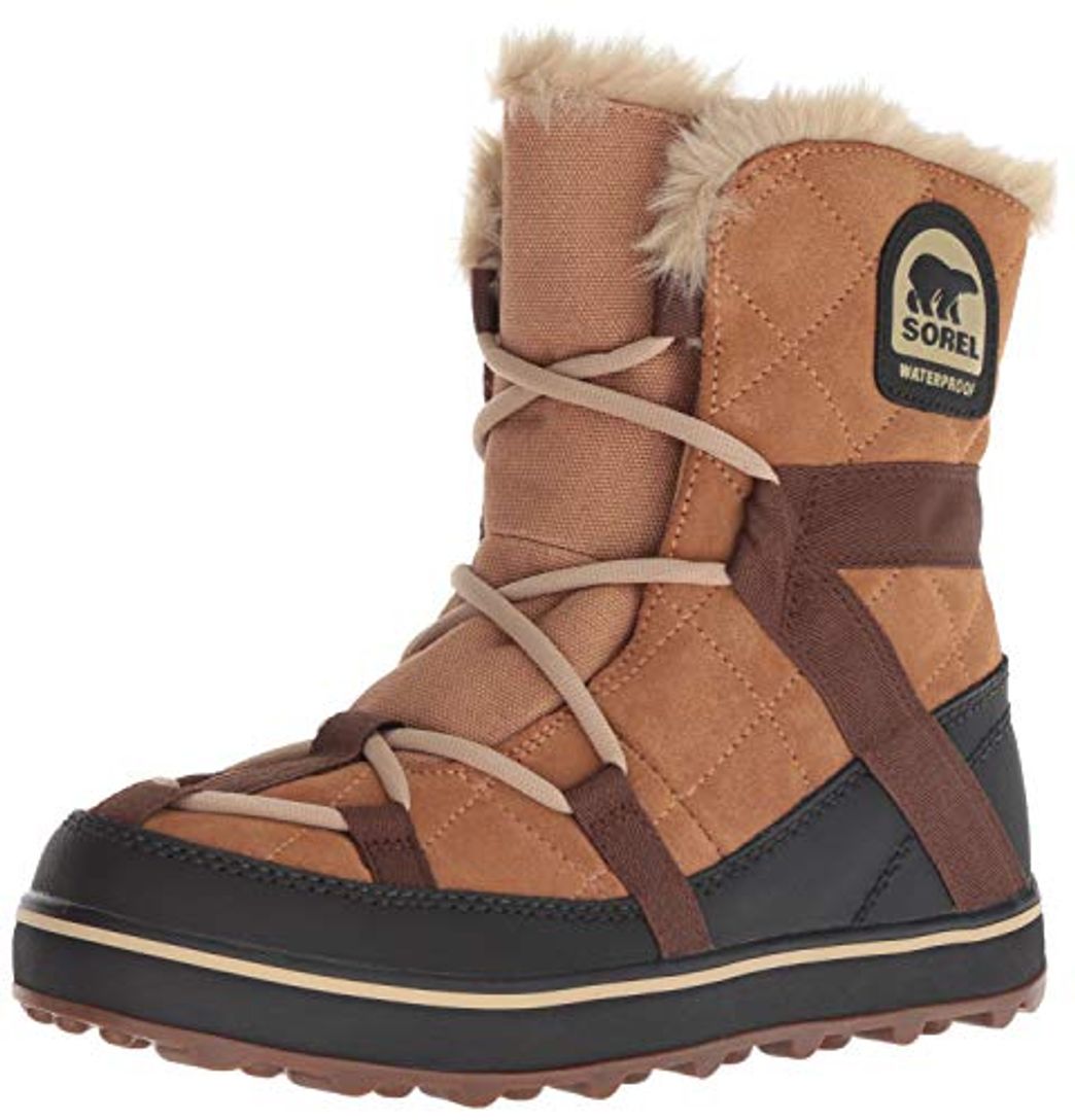 Fashion Sorel GLACY EXPLORER SHORTIE Botas Mujer, Marrón