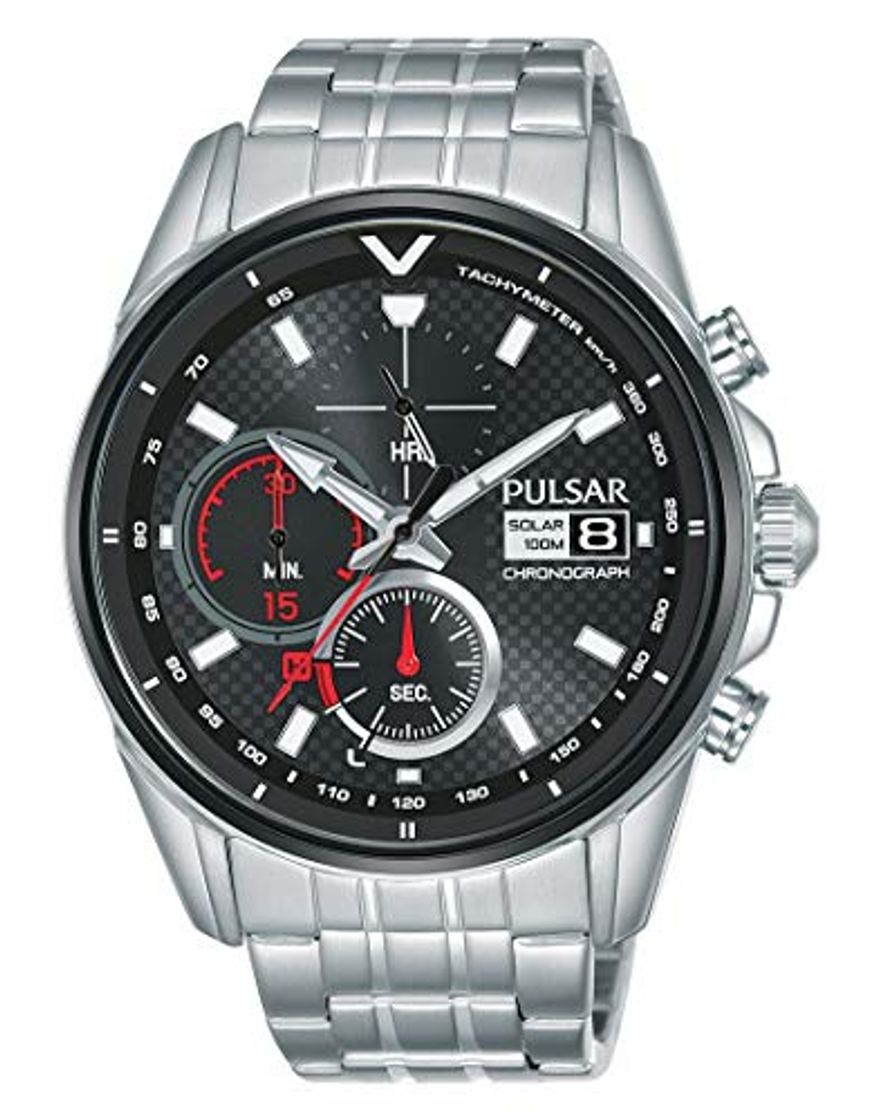 Social Pulsar Reloj Analógico para Hombre de Cuarzo con Correa en Acero Inoxidable 1