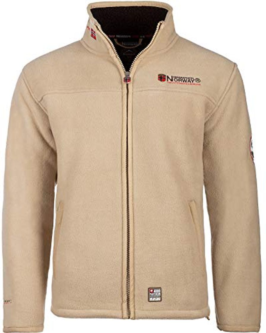 Social Geographical Norway Chaqueta de forro polar para hombre con piel sintética