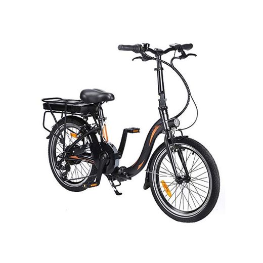 Bicicleta Eléctrica Plegable de 20 Pulgadas, Bicicletas Eléctricas para Adecuado para Adolescentes