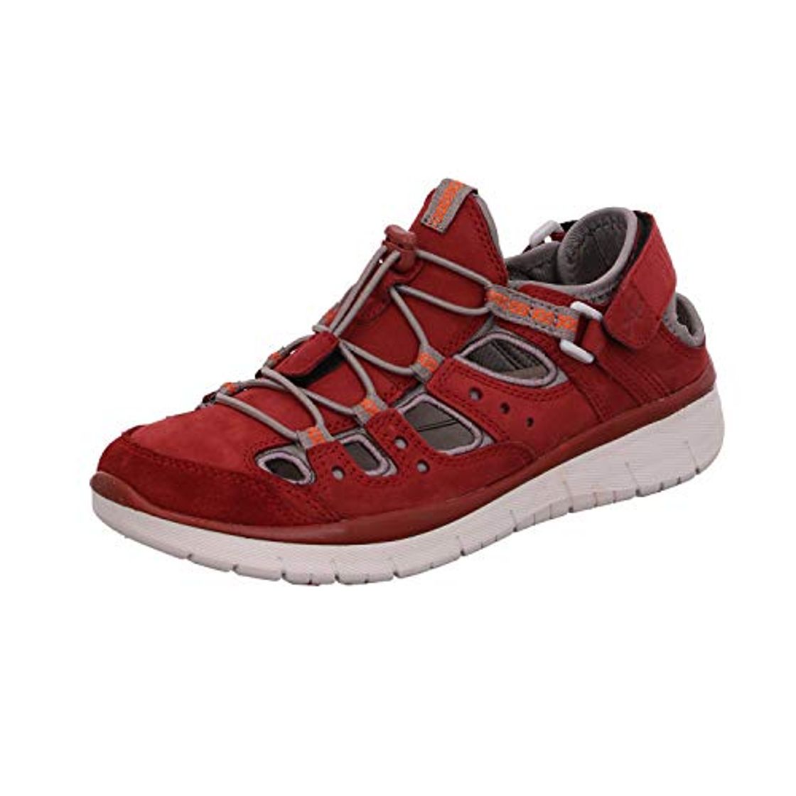 Moda All Rounder Lucera Red - Zapato de mujer de ante y nubuck