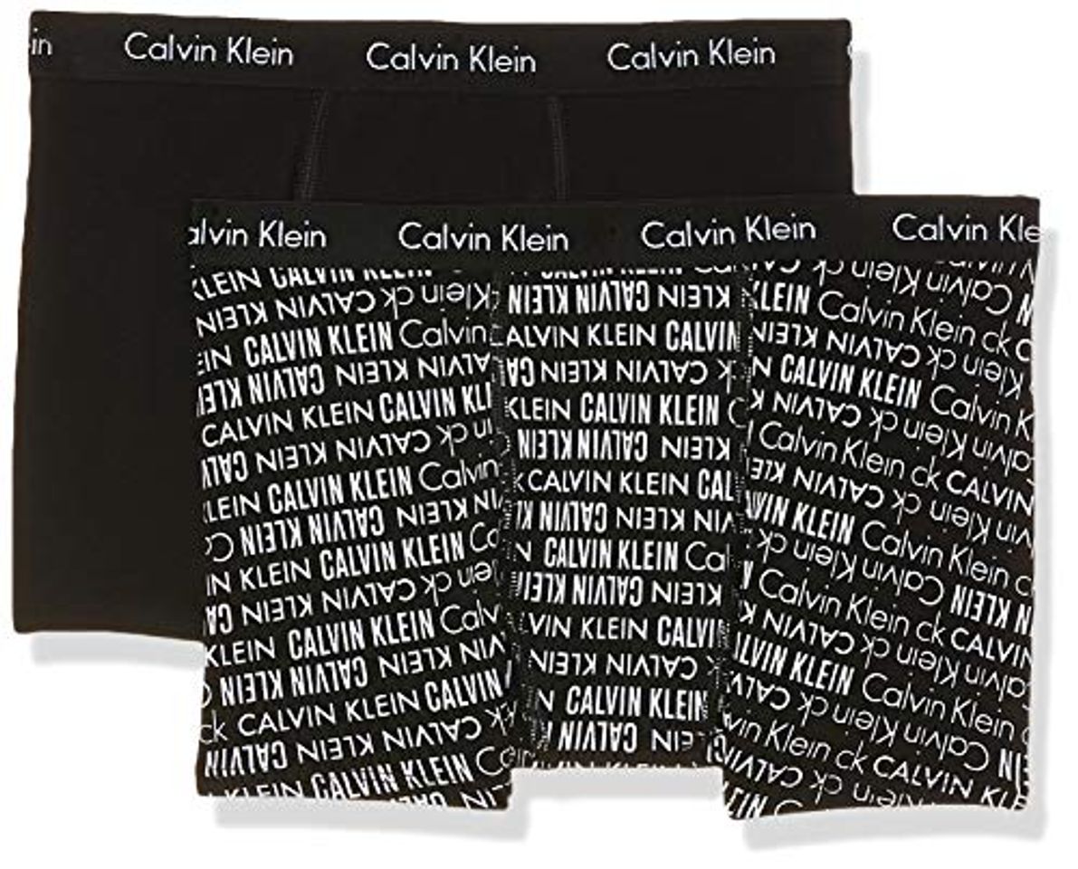 Fashion Calvin Klein 2pk Trunk Bóxer, Negro