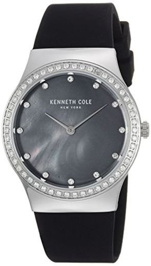 Kenneth Cole Women's New York KC50062002 Silver Silicone Japanese Quartz Fashion Watch