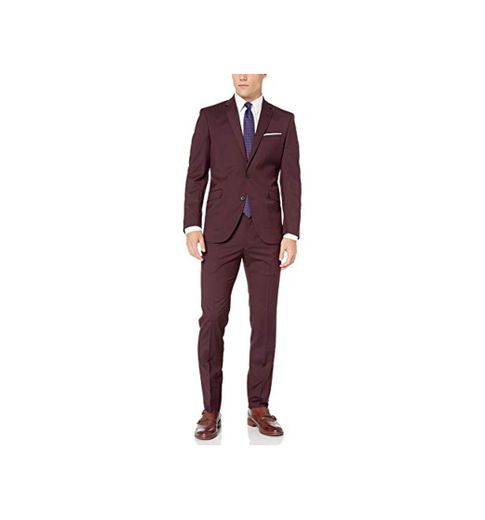 Kenneth Cole Reaction Slim Fit Performance Suit with Stretch Juego de Pantalones