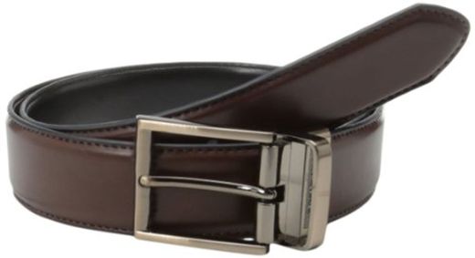 Kenneth Cole REACTION Men's Kenneth Cole Reaction Reversible Belt With Gunmetal Buckle,Brown