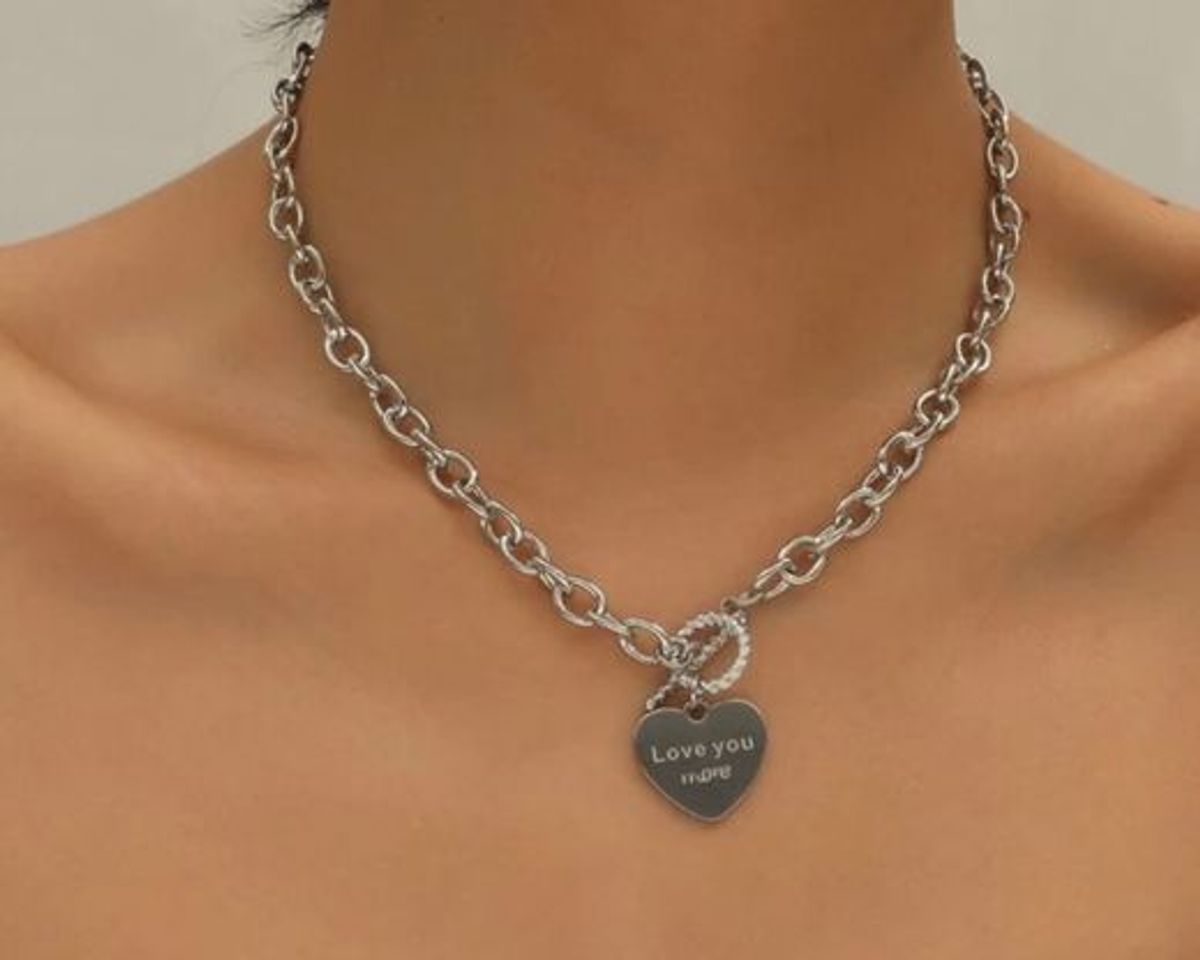 Social colar de coração tiffany & co