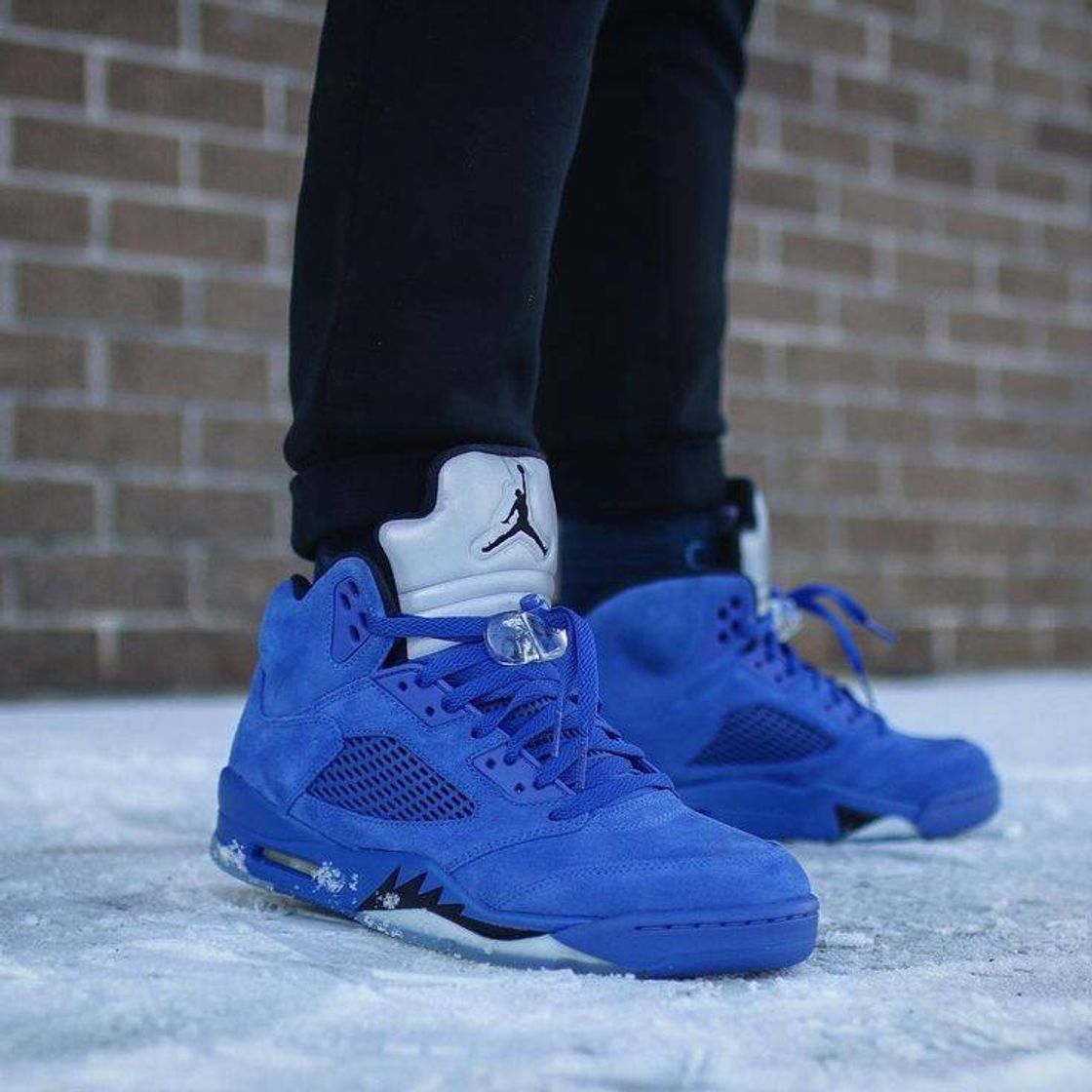 Fashion Blue Suede