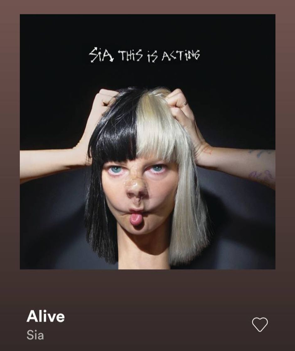 Canción Alive (Sia)