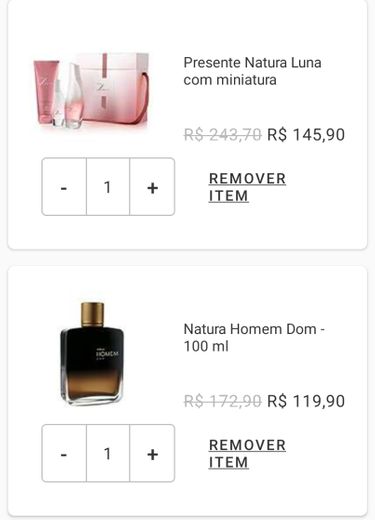 Promoção natura